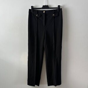 Elegant Black Women's wide leg Trousers